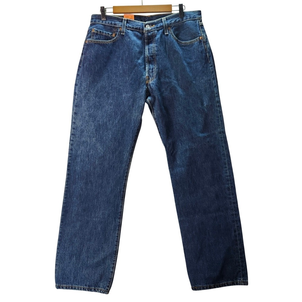 VINTAGE Levis 501 Original Men Jean 36x32 Medium Wash ButtonFly Straight Leg NWT